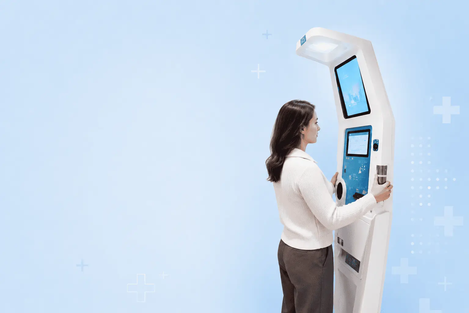 Station de prévention santé connectée installée en pharmacie d'officine